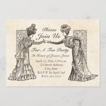 Victorian Ladies Invitation by SnipClipGig at Zazzle