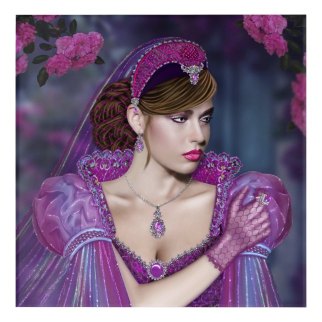 Victorian Lady Acrylic Print (Front)