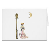 Victorian Lady and Lamp (Front Horizontal)