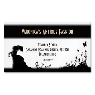 Victorian Lady Business Card Magnet