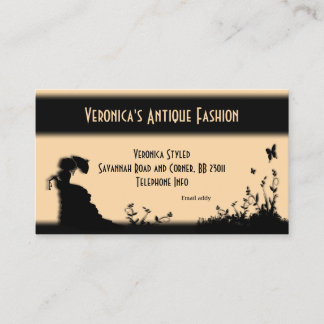 Victorian Lady Champagne Business Card
