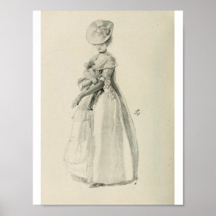 Victorian Lady Fashion Poster