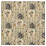 Victorian Lady Floral Vintage Valentine Heart Fabric