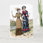 Victorian Lady Hikers Card