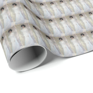 Victorian Lady in White Gustave Klimt Wrapping Paper