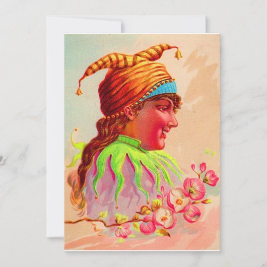Victorian lady jester print (Front)