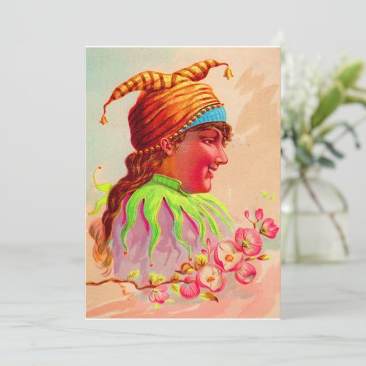 Victorian lady jester print (Standing Front)