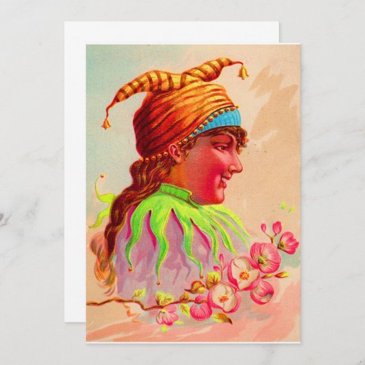 Victorian lady jester print (Front/Back)