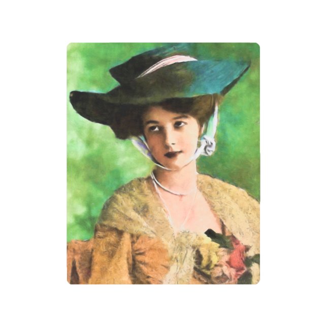 VICTORIAN LADY METAL ART (Front)