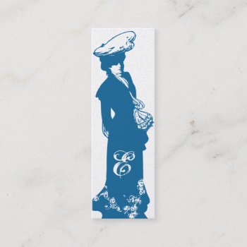 Victorian Lady Skinny Calling Card by charmingink at Zazzle