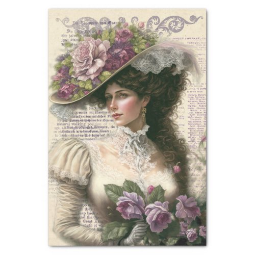 Victorian Lady Tissue Paper
