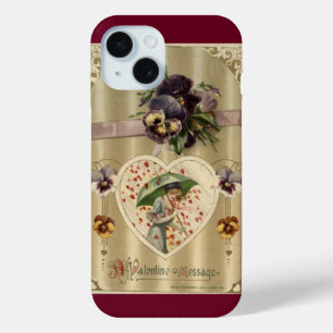 Victorian Lady Vintage Valentine iPhone 15 Case