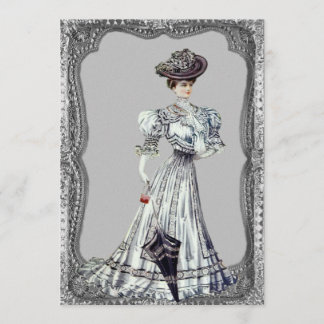Victorian Lady Wedding Invitations