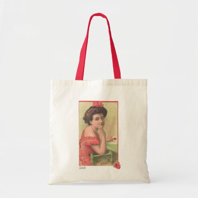 Victorian Lady Will You be my Valentine Bag (Front)
