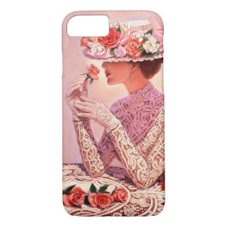 Victorian Lady with Rose iPhone 7 Case