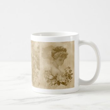 Victorian Lady With Roses Coffee Mug by DesignsbyLisa at Zazzle
