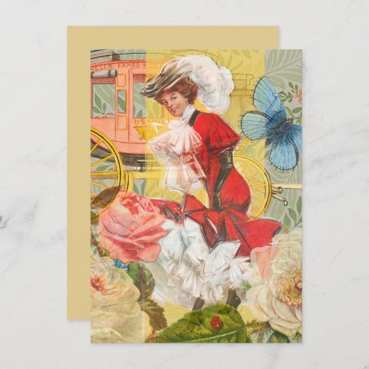 Victorian Lady Woman Fun Carriage (Front/Back)