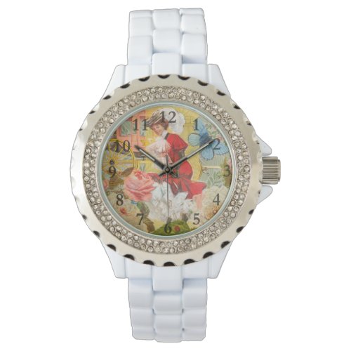 Victorian Lady Woman Fun Carriage Watch