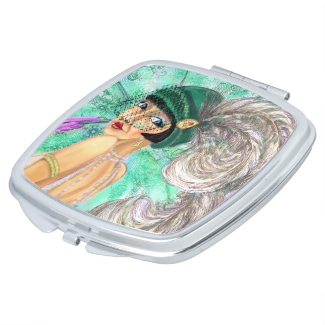 Victorian LadyCompact Mirror (Turned)