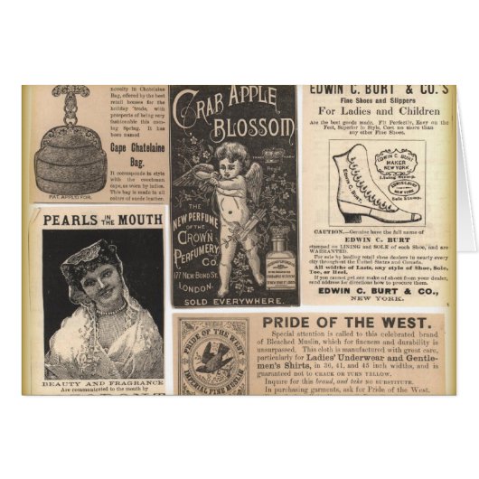 Victorian Lady's Wish List Cards (Front Horizontal)