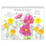 Victorian Language Of Flowers Birth Month Calendar at Zazzle