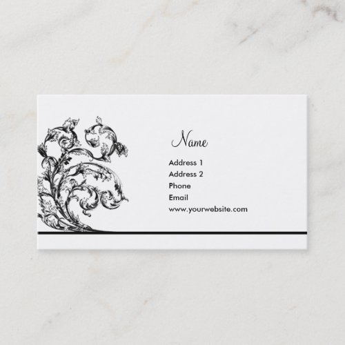 Victorian Leaves Business Card Templates