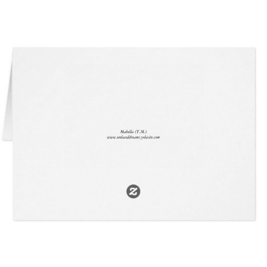 Victorian Letters - Customizable Note Card (Back Horizontal)