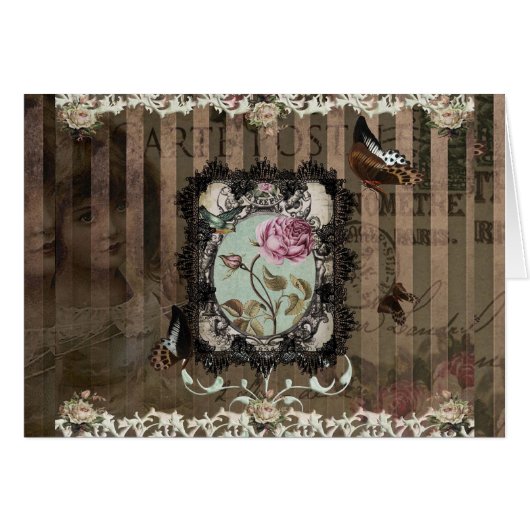 Victorian Letters - Customizable Note Card (Front Horizontal)