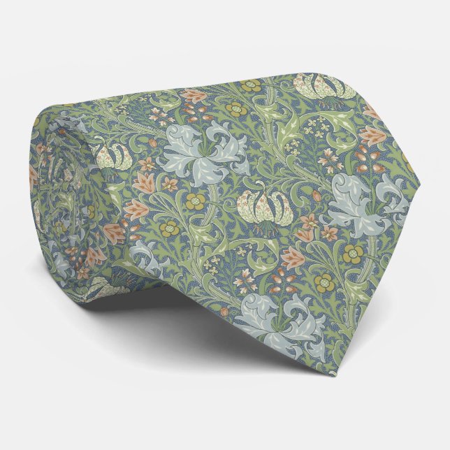 Victorian Lily Neck Tie (Rolled)