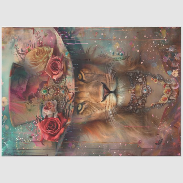 Victorian Lion Tissue Paper (Front)