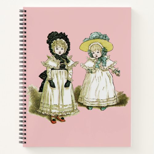 Victorian Little Girls Vintage Style Notebook