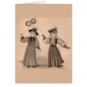 Victorian little girls with balloons (Front)