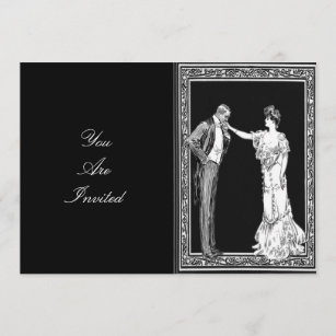 Victorian Lord And Lady Wedding Invitations