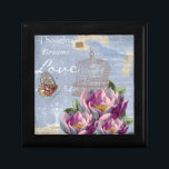 Victorian Love Thoughts Dreams Butterfly Bird Cage Gift Box<br><div class="desc">Personalize this gift for your own recipient.</div>
