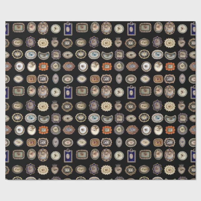 Victorian Lover's Eyes gift wrap (Seam)