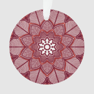Victorian Magenta Mandala Ornament