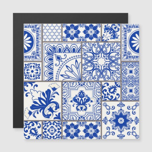 Victorian Majolica: Patchwork Tile Pattern. (Front/Back)