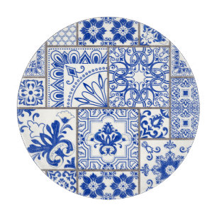 Victorian Majolica: Patchwork Tile Pattern. Cutting Board