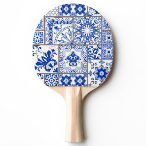 Victorian Majolica: Patchwork Tile Pattern. Ping Pong Paddle