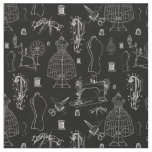 victorian mannequin antique sewing machine black fabric