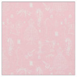 victorian mannequin antique sewing machine pink fabric