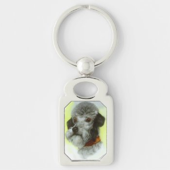 Victorian Miniature Dog Portraits Airedale Terrier Keychain by bulgan_lumini at Zazzle