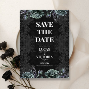 Victorian Moody Gothic Wedding Save the Date Invitation