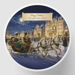 Victorian Moonlit Christmas Sleigh Ride Mini Candle Favors