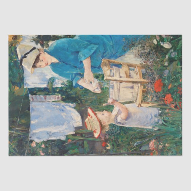 Victorian Mother and Child Decoupage Decoupaging  Tissue Paper (Front)