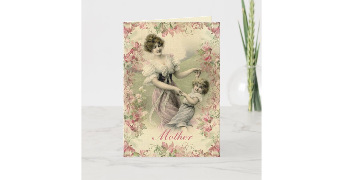 Artistic Victorian Mothers Day Cards Wallpaper for Your Screen