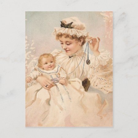 Victorian Mother With Child Mother's Day Card