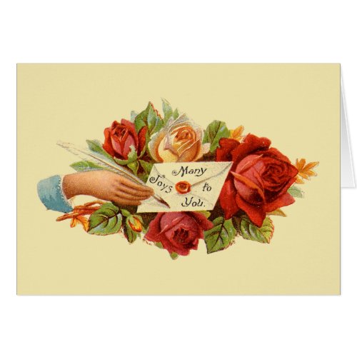 Victorian Mothers Day Card _ Many Joys to You