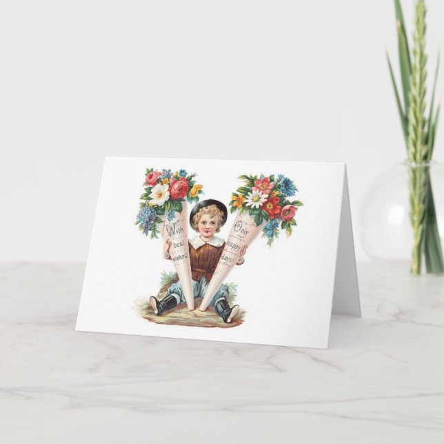 Victorian Mother's Day Greeting Card. Card (Front)