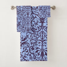 Victorian motif in blue